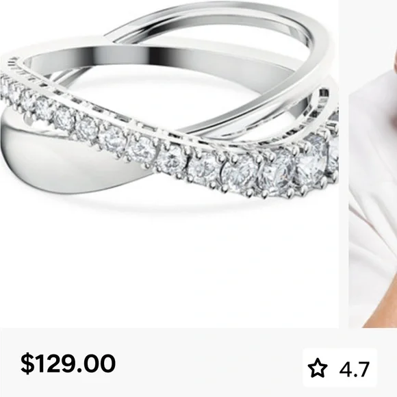 Swarovski Twist Ring - Picture 1 of 6